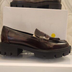Nine West "Missa3" Loafers. Dark Red. NIB. Size 7